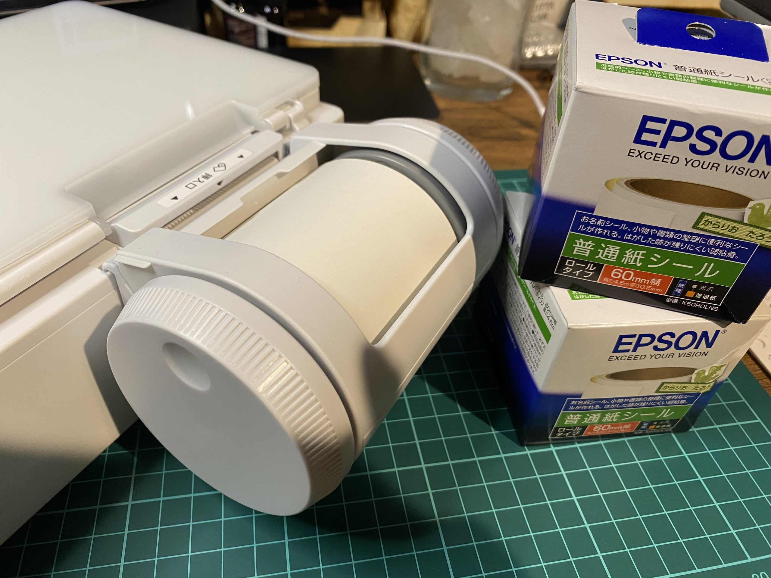 EPSON コンパクトプリンター PF-71】シール印刷が手軽で秀逸 コスパ良