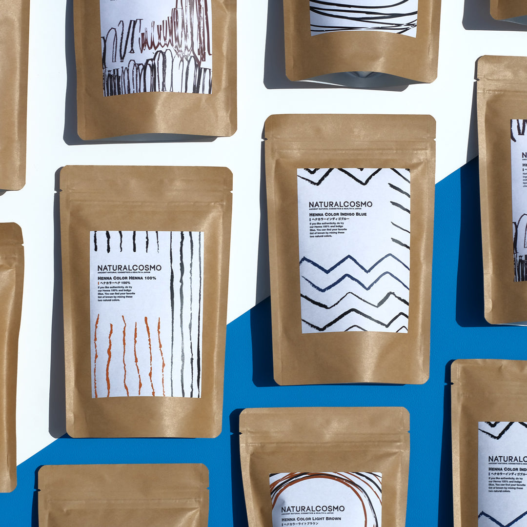 NATURALCOSMOヘナカラー インディゴ（手袋、耳カバー、説明書付
