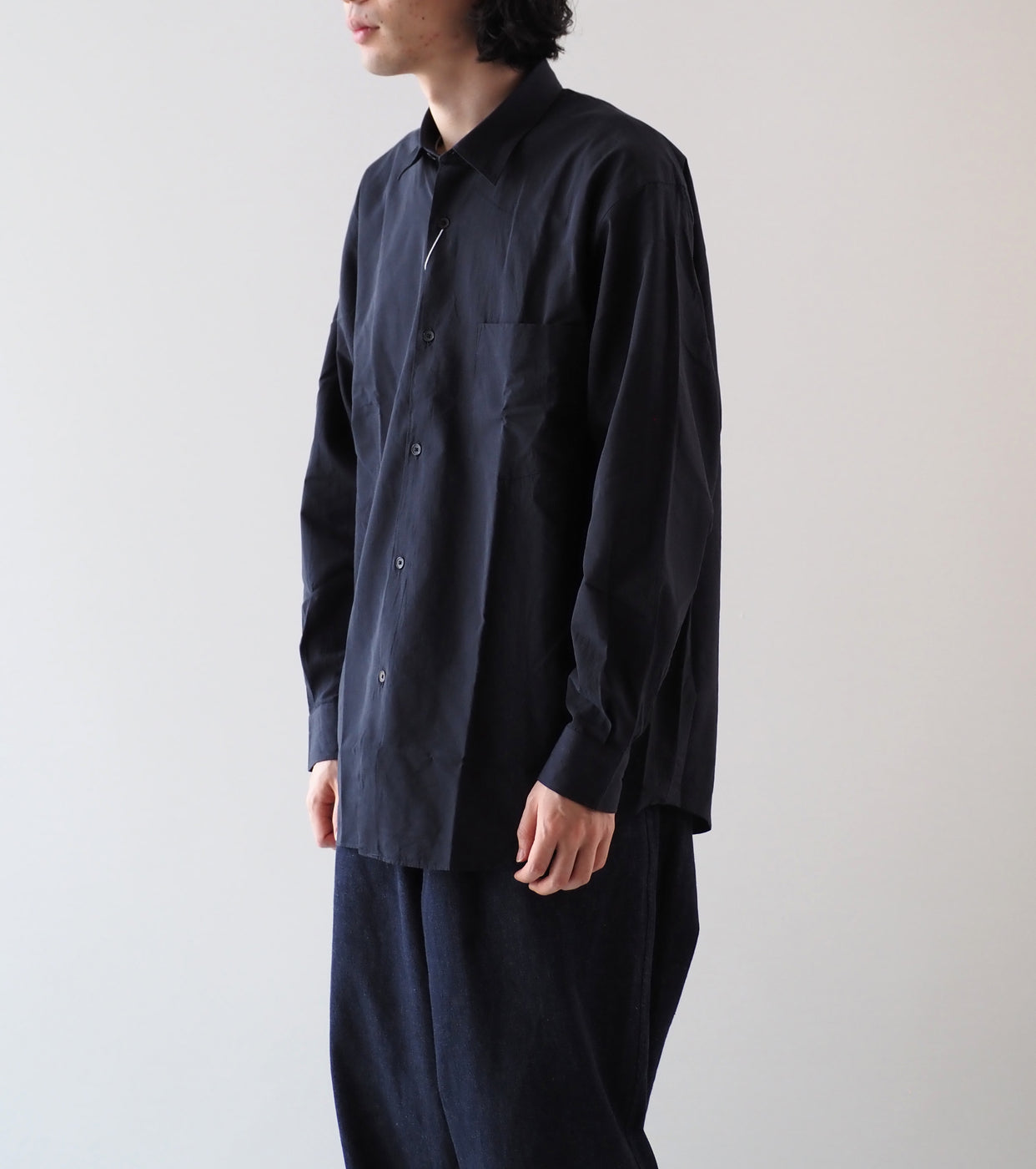 COMOLI コモリシャツ, Navy – Navyblue