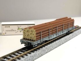 KATO レーティッシュ鉄道 長物車 R-w(丸太積載) 4両セット 品番：10