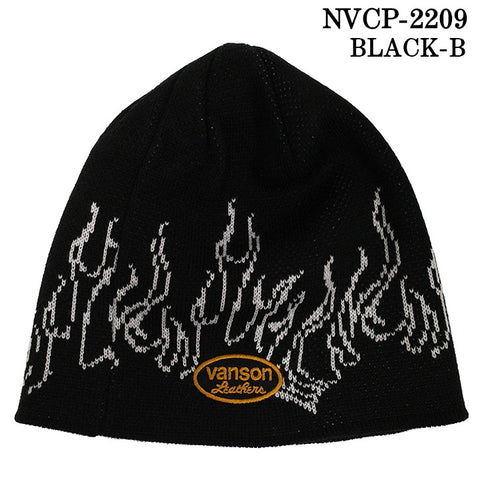 VANSON バンソン アクリルワッチキャップ ニット帽 帽子 スカル 髑髏