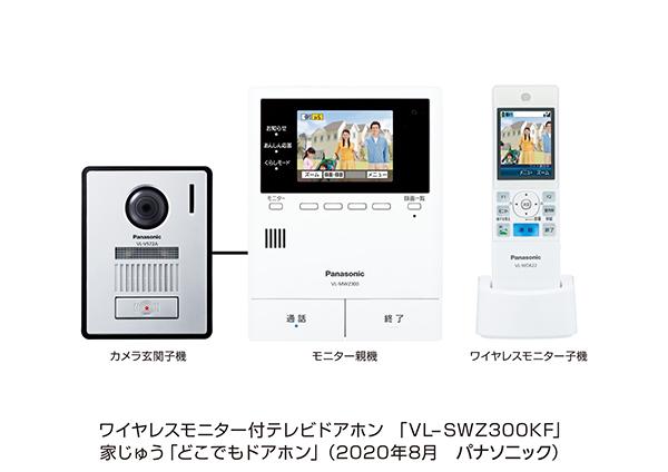 ワイヤレスモニター付テレビドアホン「どこでも（※1）ドアホン」VL