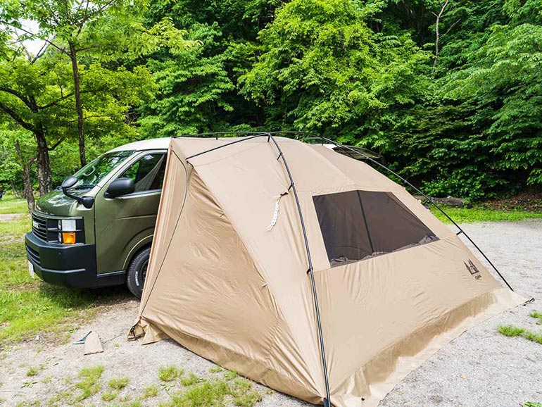 レビュー】車中泊キャンプが快適に！ogawa「カーサイドリビングDX-2