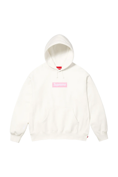Supreme Hoodie Box Logo White (FW25) – Newcop