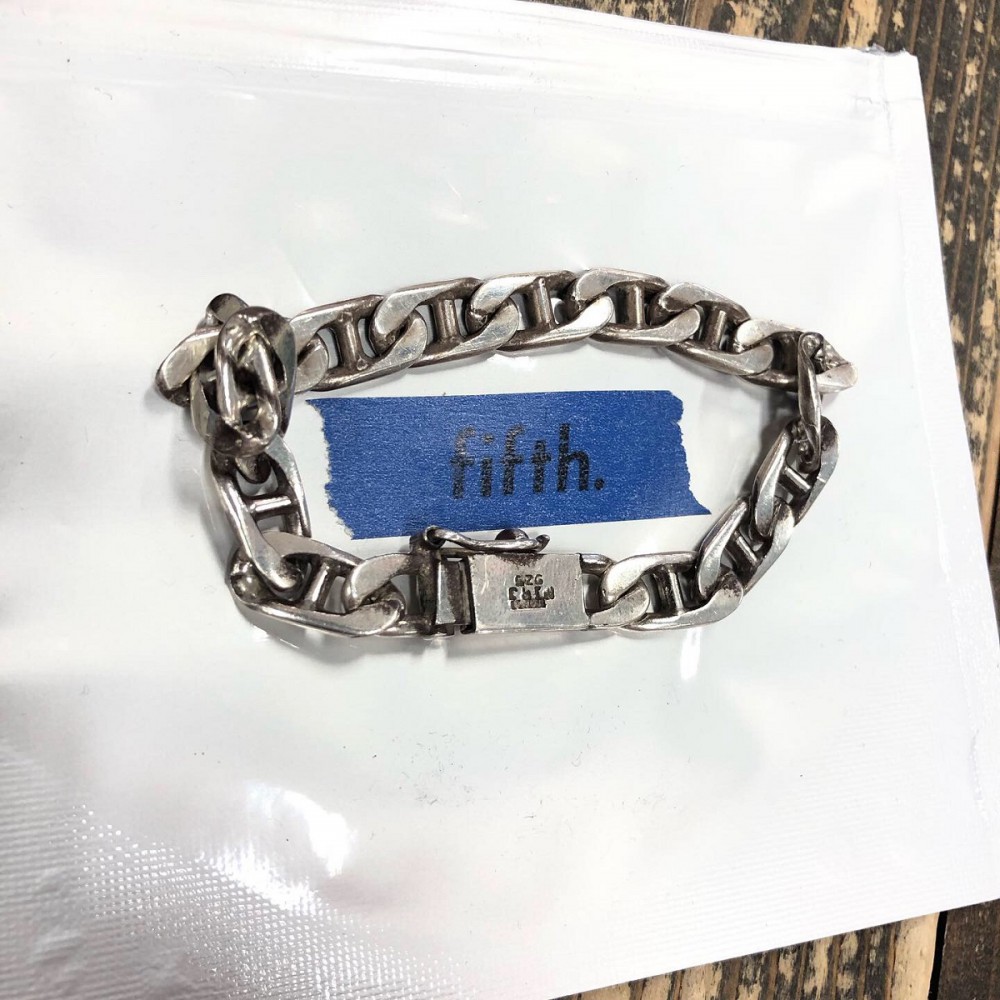 FIFTH GENERAL STORE TAXCO SILVER CHAIN BRACELET / 8mm (Silver-1490