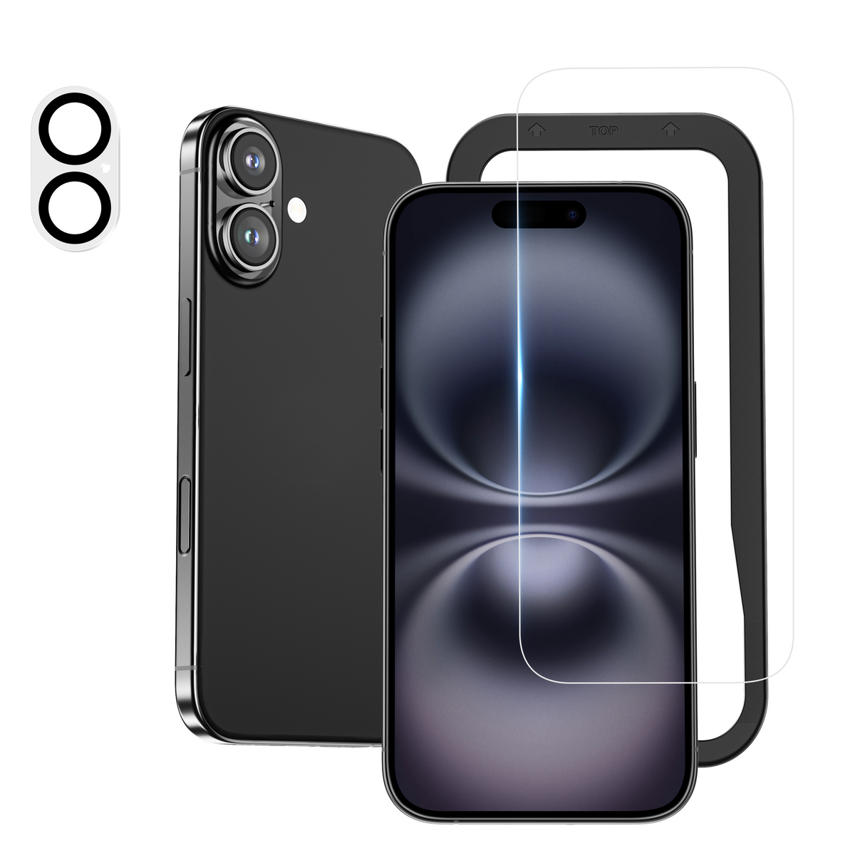 NIMASO iPhone 16 / 16 Pro Max / 16 Plus 用 強化ガラスフィルム＋