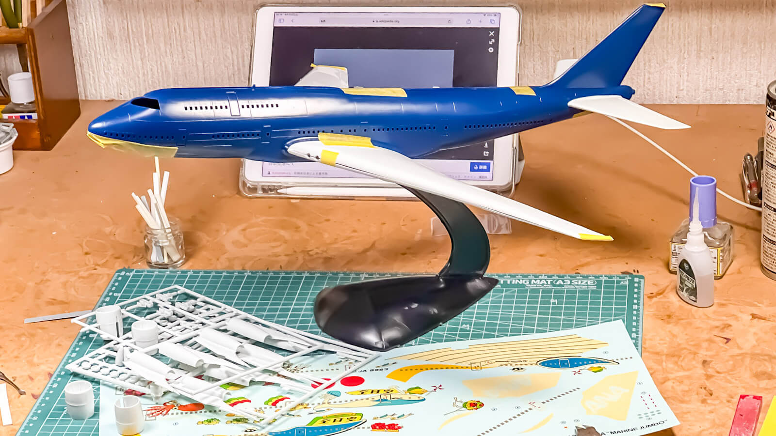 童友社 1/100 JAL ボーイング747 プラモデル 未組立 未使用品 童友社 1