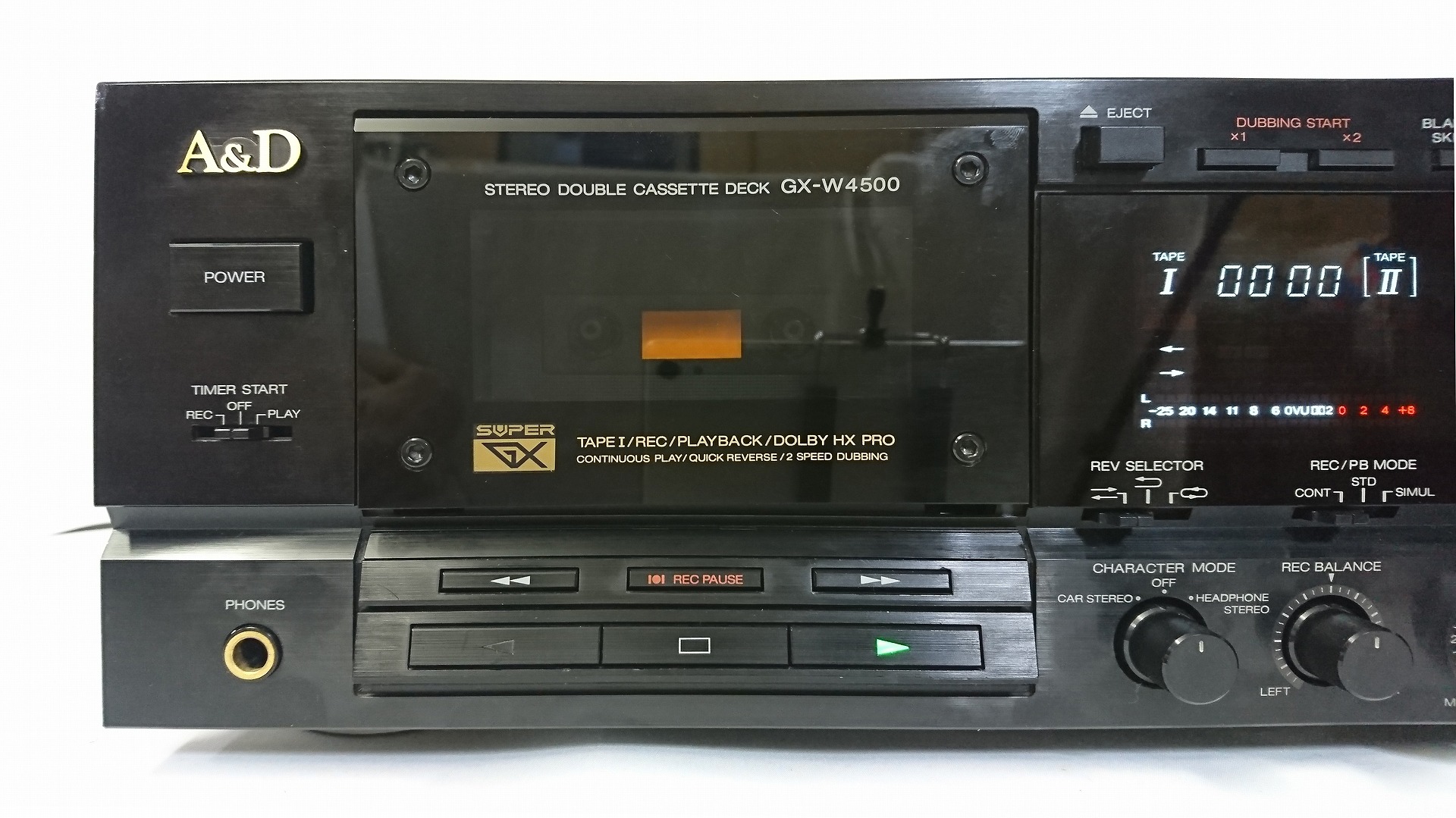 A&D GX-W4500◇数少ないGXヘッド搭載のWデッキの1台 | スーパー