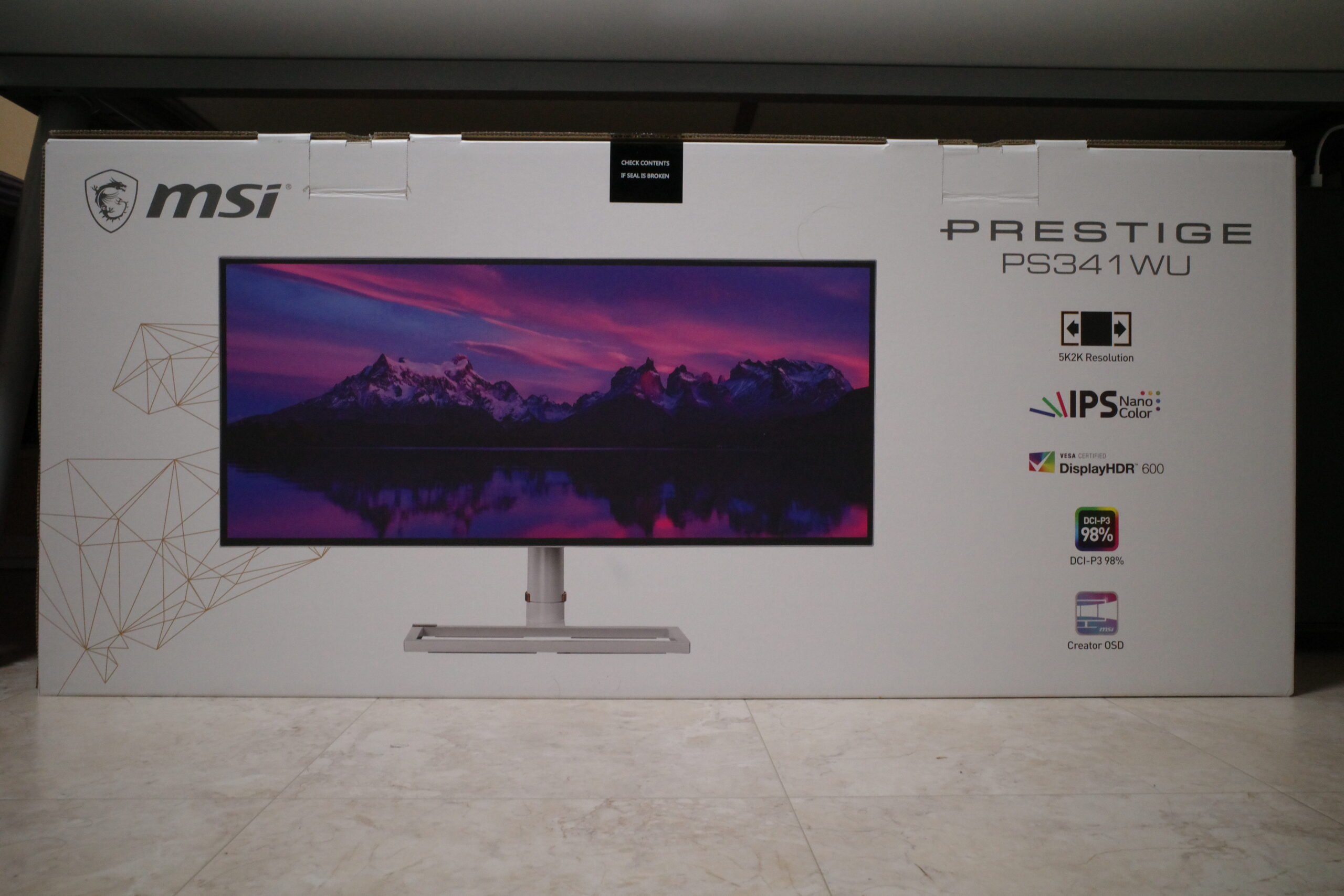 作業効率向上』MSI Prestige PS341WU 34インチ 5Kウルトラワイドモニタ