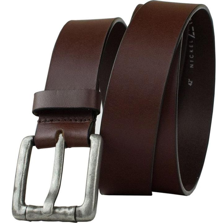 Pathfinder Brown Leather Belt | Hypoallergenic Buckle | Full Grain