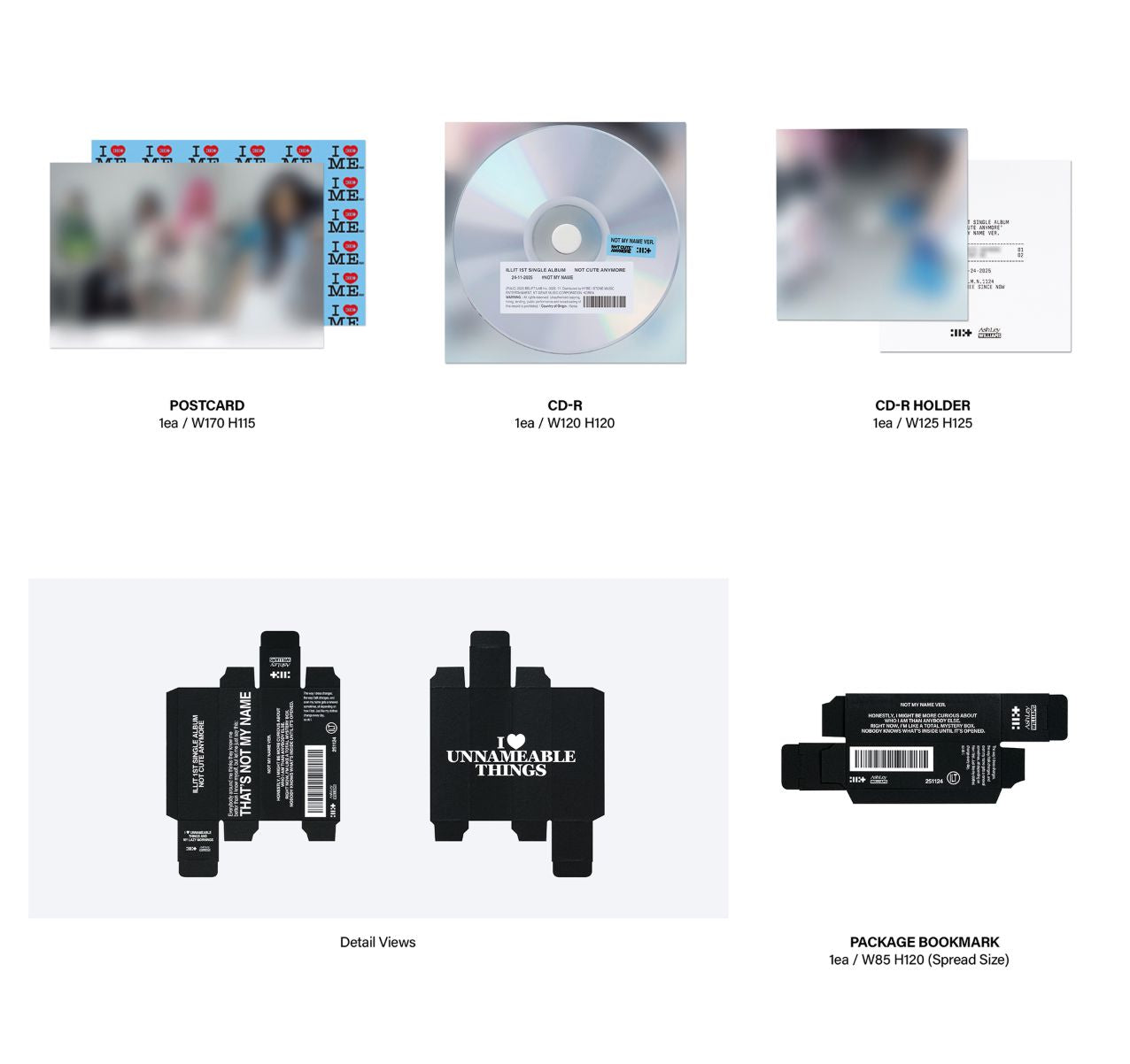 ILLIT - NOT CUTE ANYMORE (STANDARD + WEVERSE ALBUMS SET) + Weverse Gif