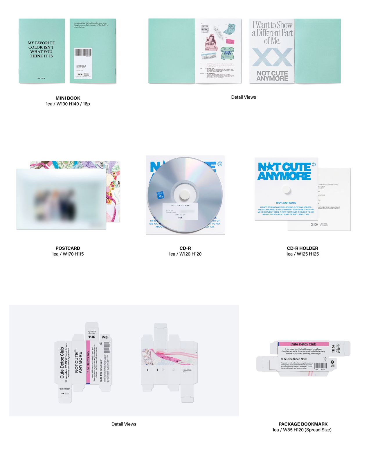 ILLIT - NOT CUTE ANYMORE (STANDARD + WEVERSE ALBUMS SET) + Weverse Gif