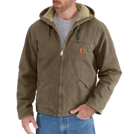 CARHARTT WASHED DUCK SHERPA LINED JACKET J141 – Northway Shoes and