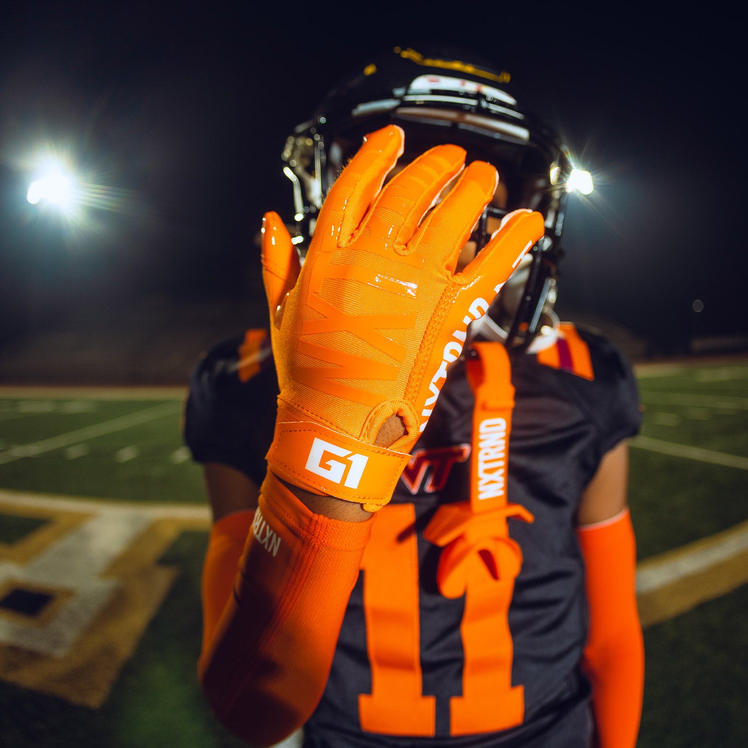 NXTRND G1® Youth Football Gloves Orange