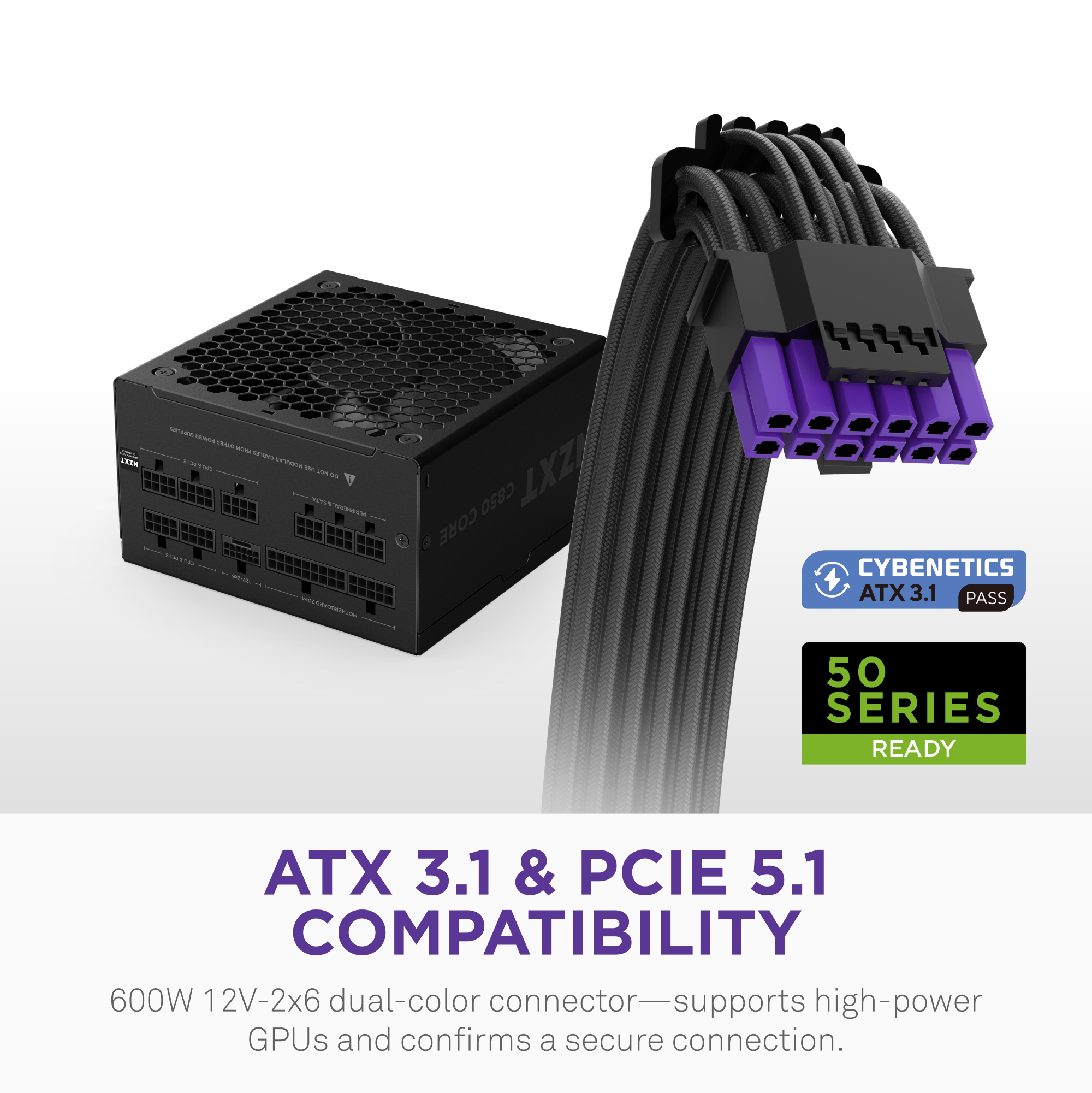 NZXT | C850 Gold Core PSU | 850ワット 80 PLUS Gold フルモジュラー