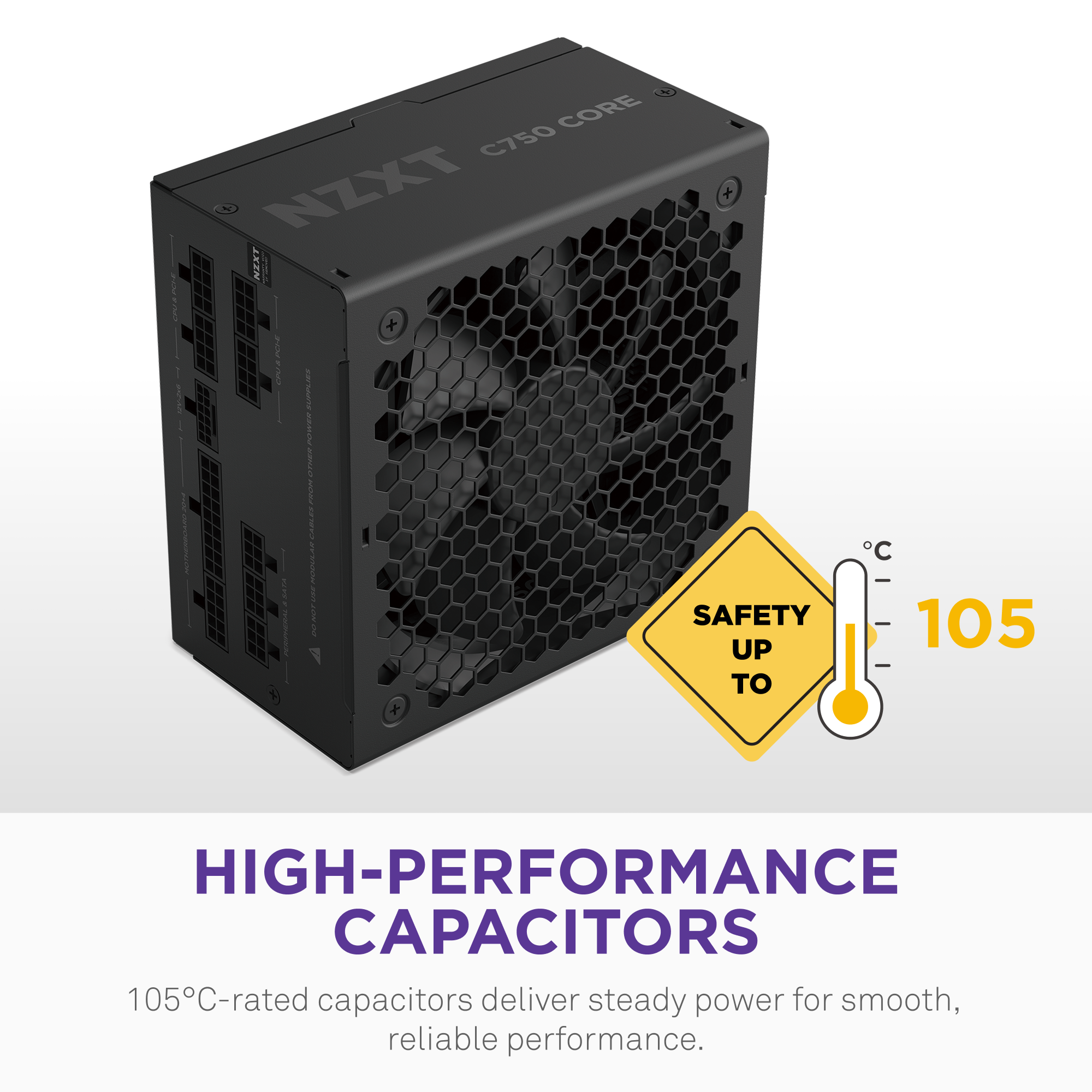 NZXT | C850 Gold Core PSU | 850ワット 80 PLUS Gold フルモジュラー