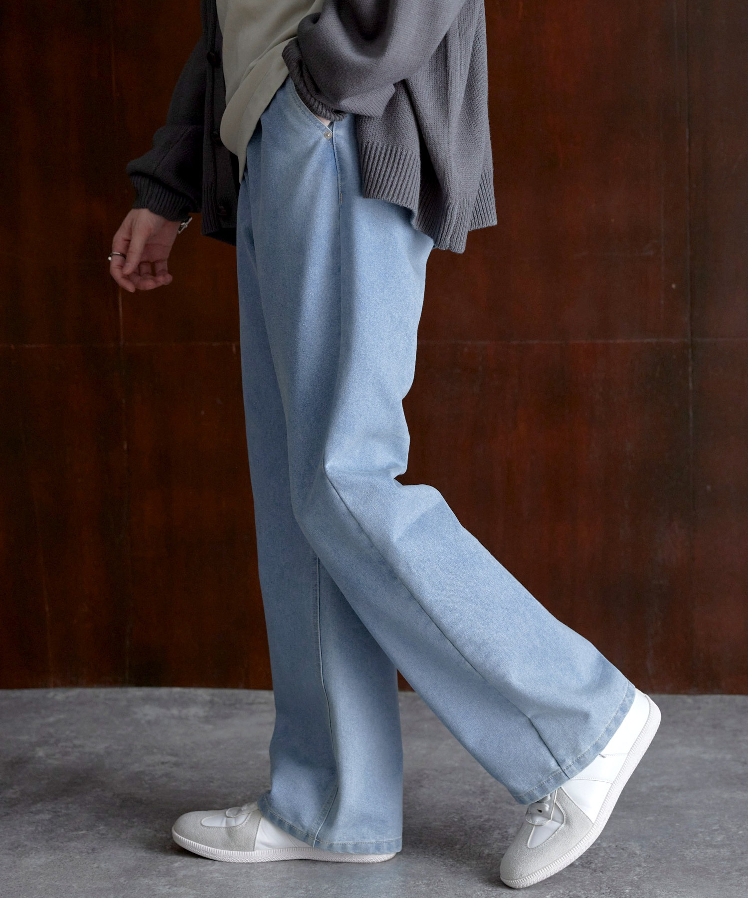 ルーズフレアデニムパンツ/セミワイドデニムパンツ MONO-MART│MONO