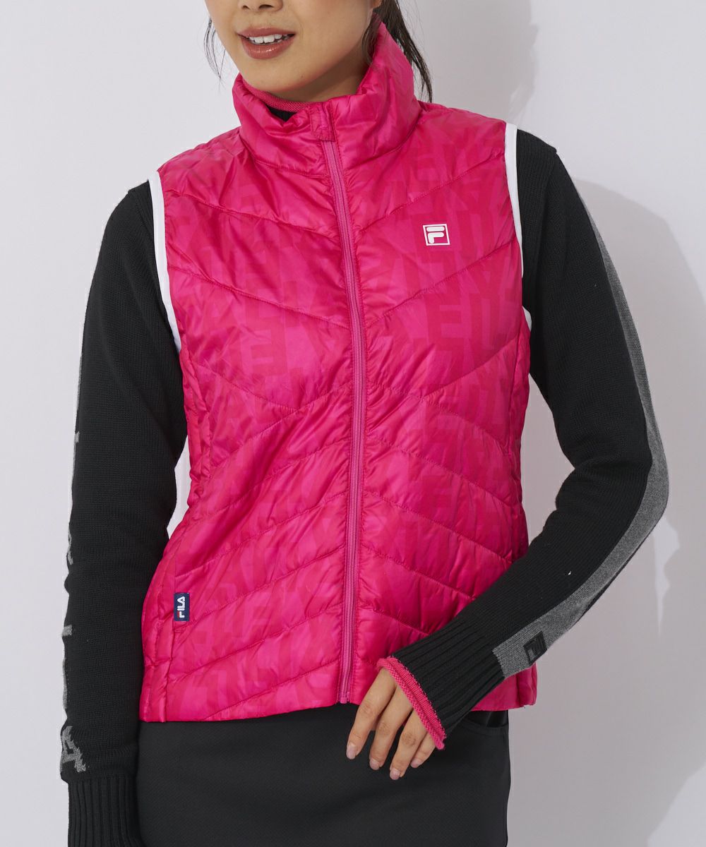 FILA GOLFレディース ハイブリッドダウンベスト｜撥水加工 / 保温