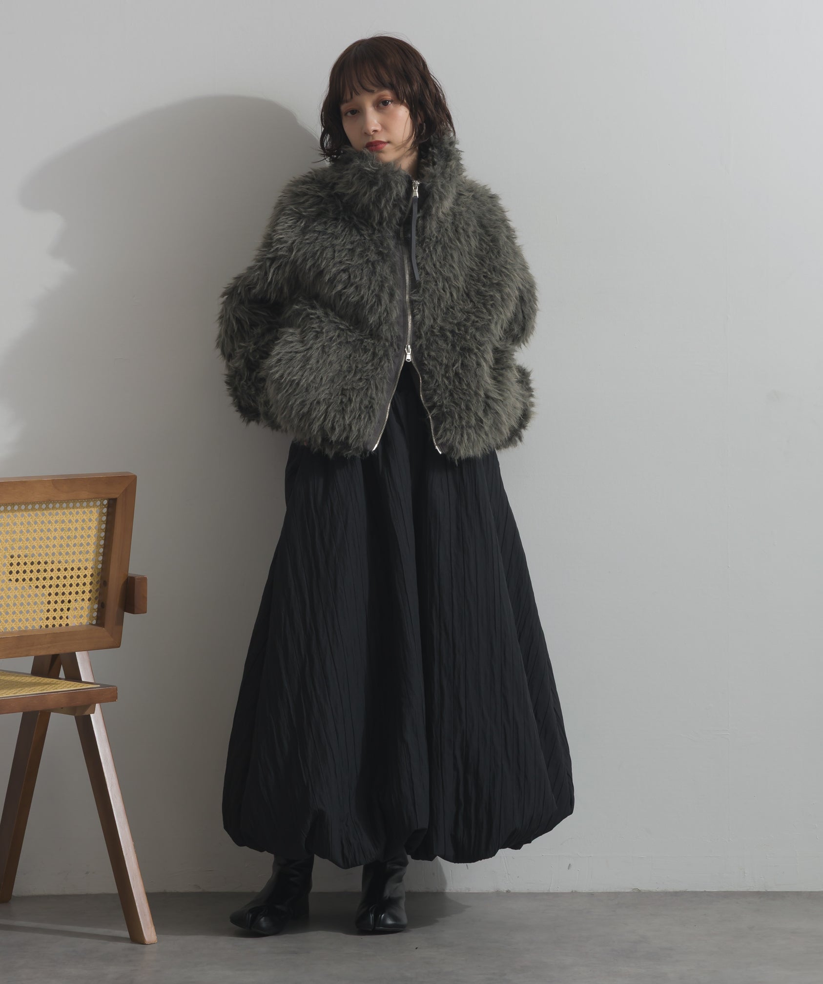 ミックスシープファースタンドブルゾン – OandI