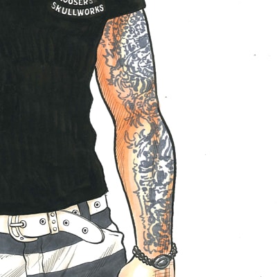 クローズ 九能龍信 複製原画 高橋ヒロシ サイン入り クローズ 九能龍信