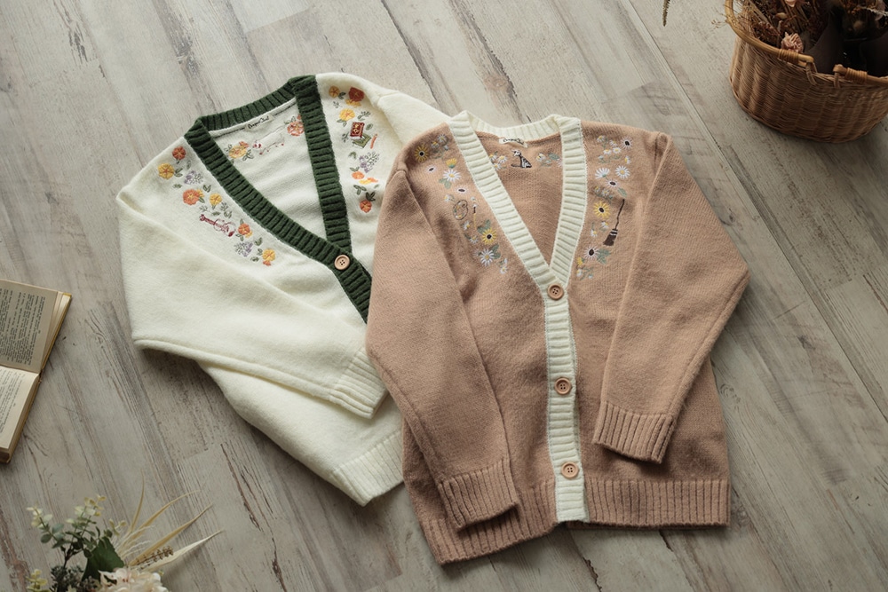 魔女の宅急便」「耳をすませば」がモチーフ、ふんわり軽い刺繍