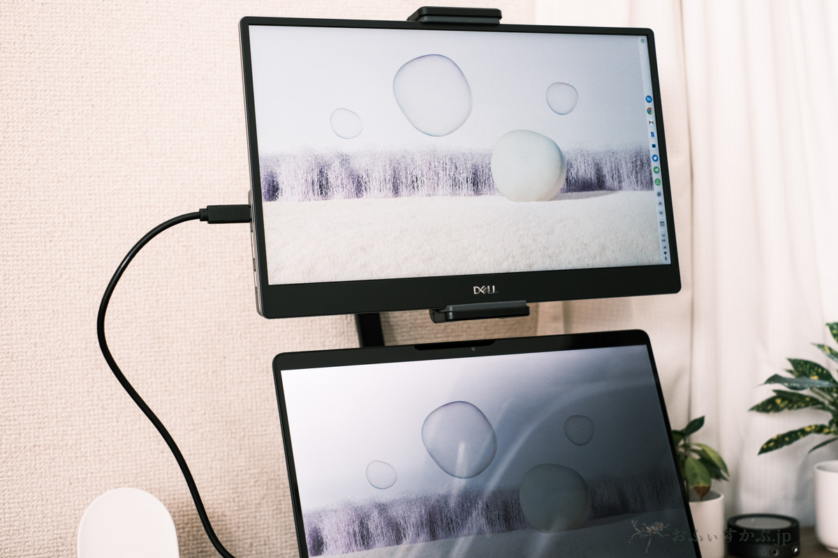 かぶ] Dell 14インチポータブルモニターC1422Hは工夫次第で使い方の幅