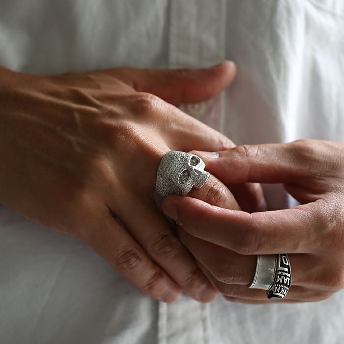 JNS986-CL)スカルリングパヴェ-シルバー/指輪｜アクセサリー通販の