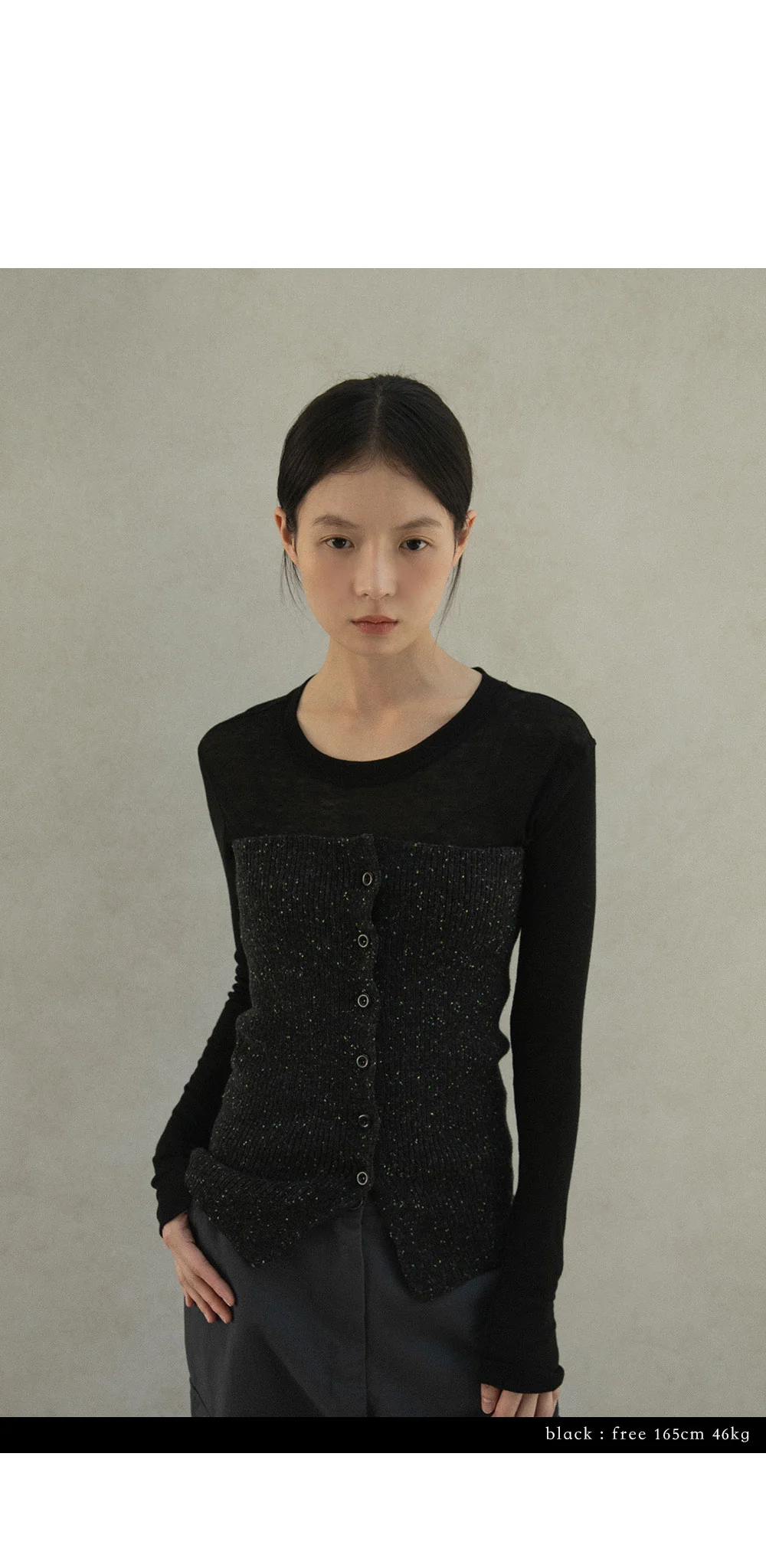 mixed tube knit | OHOTORO