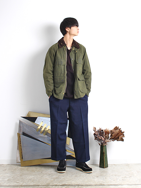 VINTAGE】87s 3warrant Barbour 4pocket BEDALE Sage C38 - 毎日を