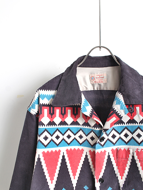 TOWNCRAFT】50s CORDUROY SHIRTS SNOW PATTERN - OIKOS 毎日を楽しく