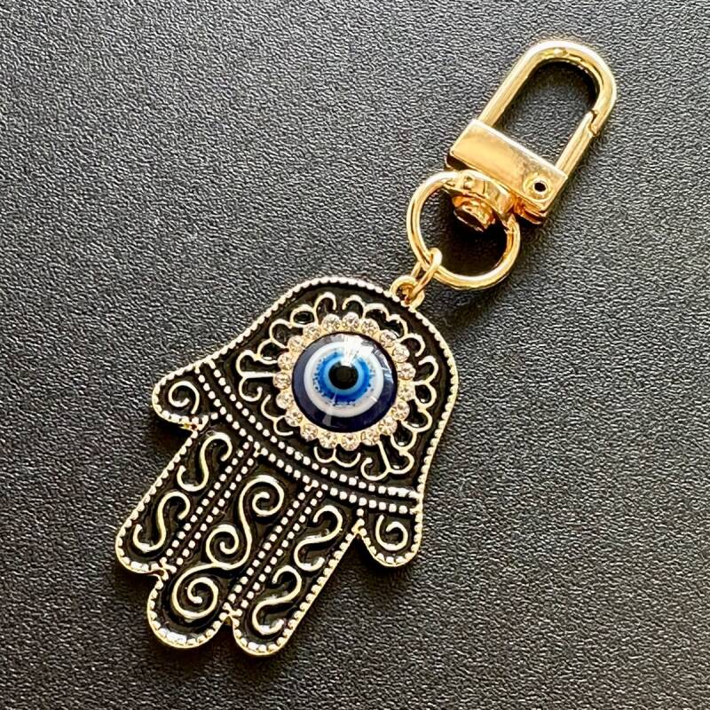 災いから身を守り幸運を引き寄せる ハムサ・ファティマ キーフック