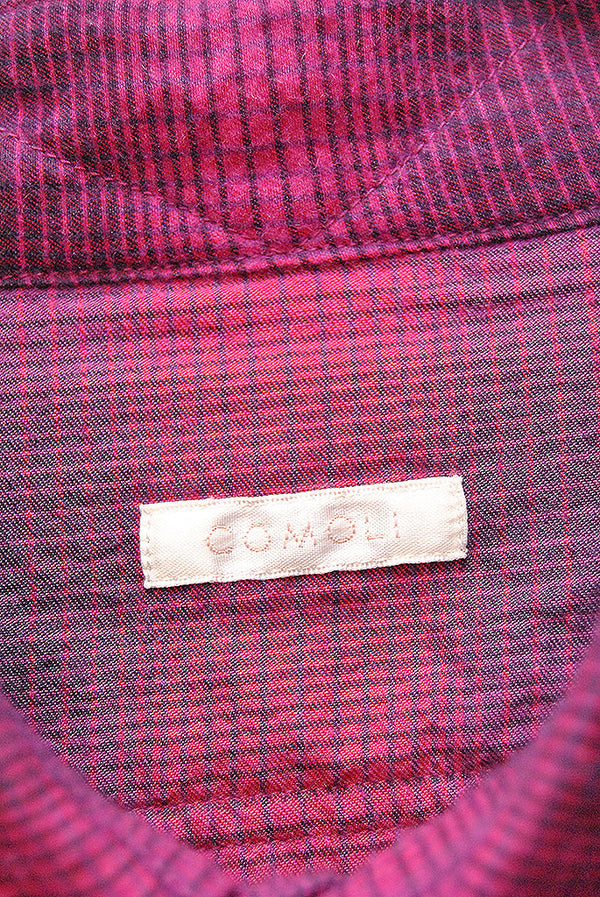 COMOLI ウールシルクワークシャツ