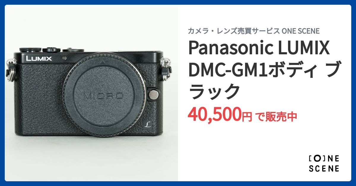 Panasonic LUMIX DMC-GM1ボディ ブラックの出品 | ONE SCENE（ワンシーン）