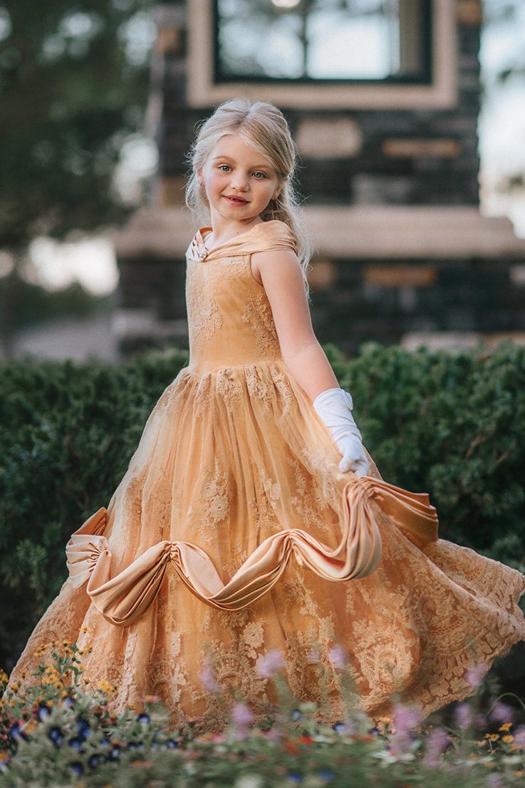 Portrait Collection Red Rose Princess Gown – Only Little Once