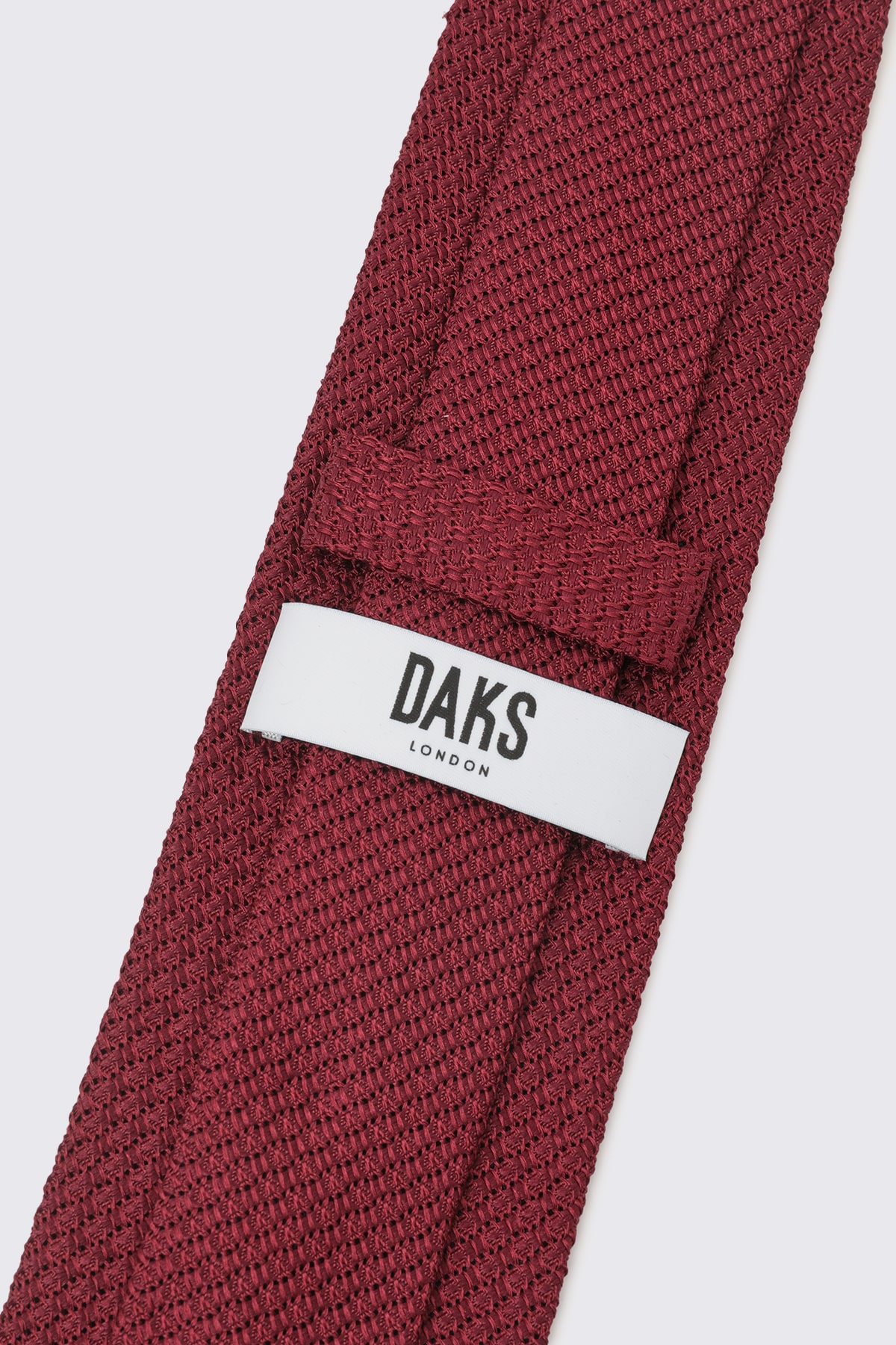 シルク ソリッド ニットタイ（レッド） B52N731006｜DAKS（ダックス