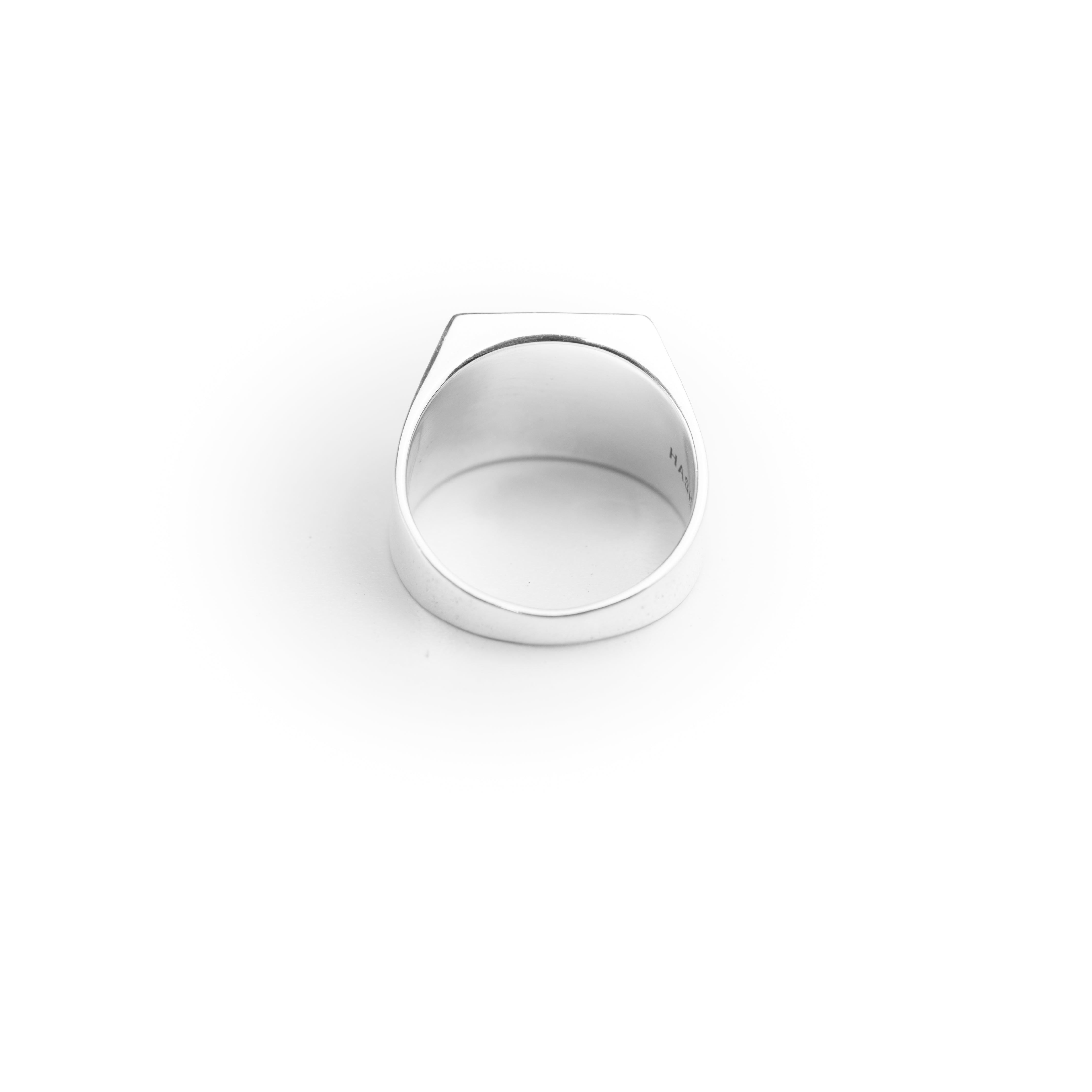 Blue Tiger Eye square ring – HASH.