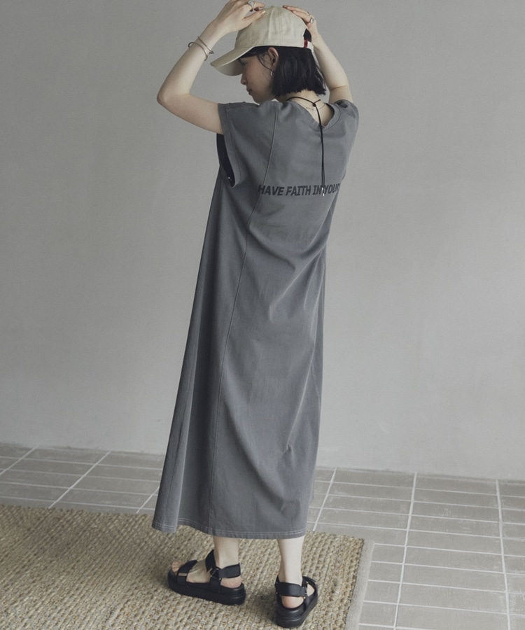2WAYピグメントカットワンピース(38 CHARCOAL GRAY): ワンピース