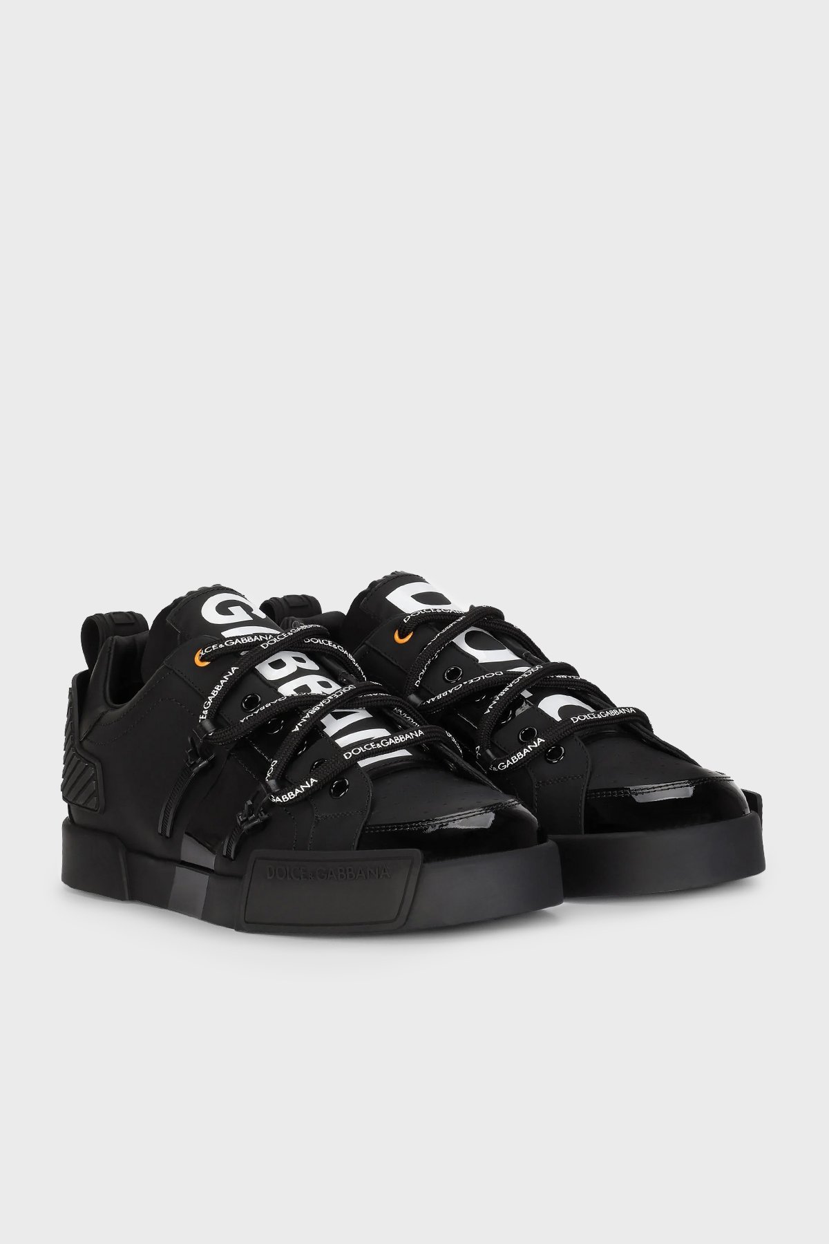 Dolce Gabbana Logolu Deri Sneaker Erkek Ayakkabı CS1783 AJ986