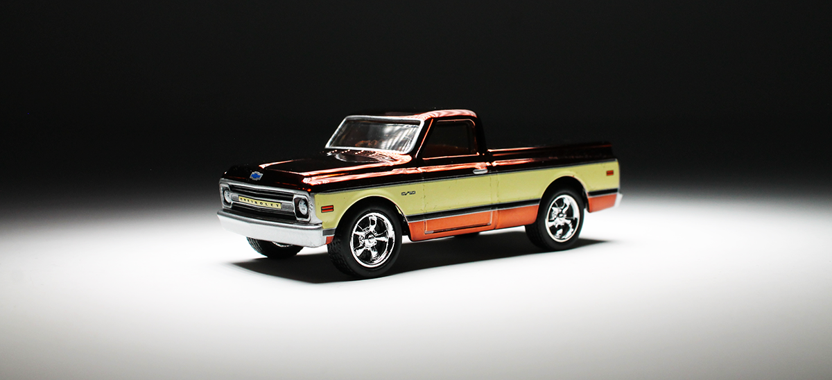 RLC Exclusive: '69 CHEVY C-10 – ORANGE TRACK DIECAST