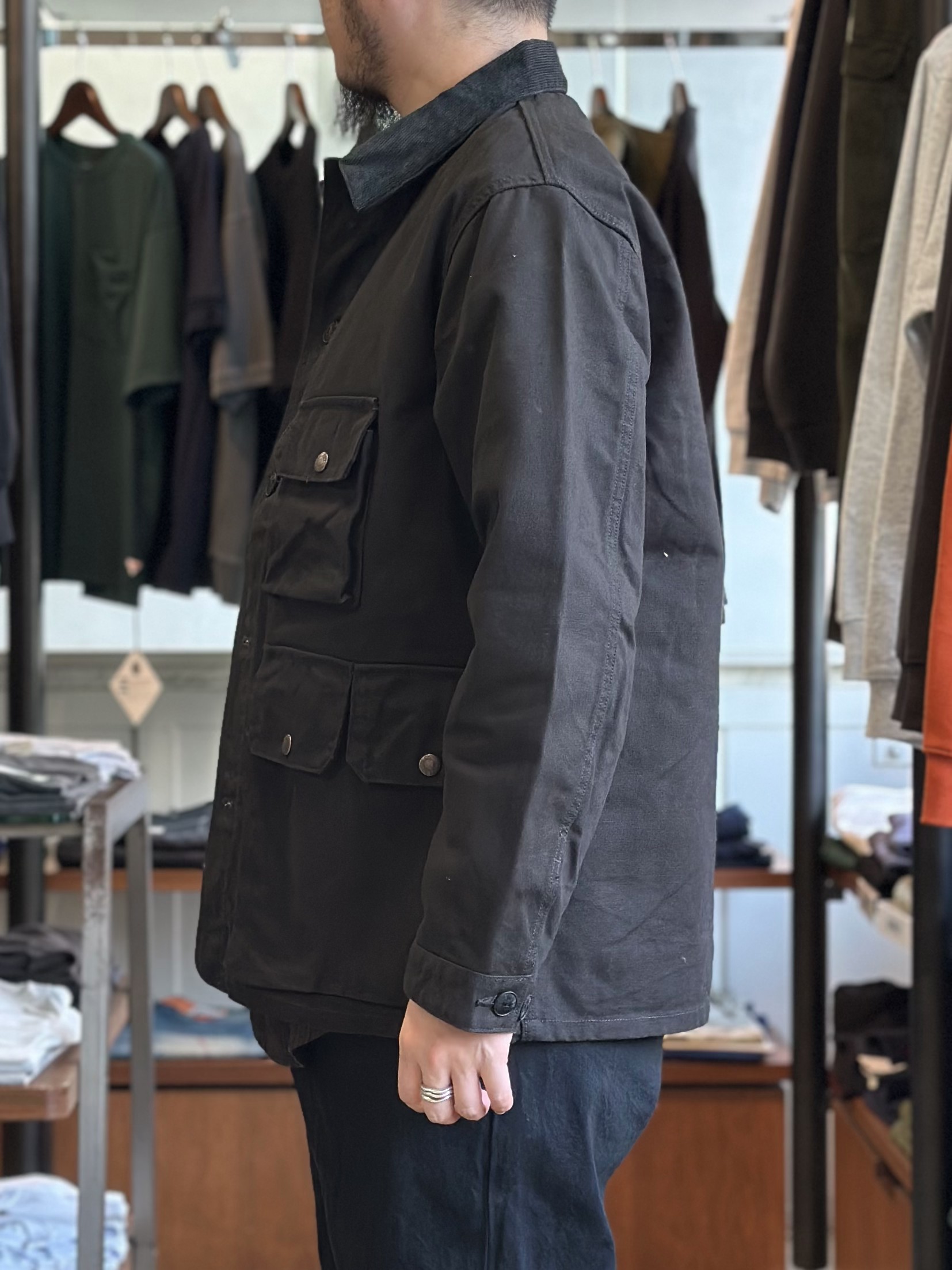 FOB FACTORY】ダックハンティングジャケット (BLK)