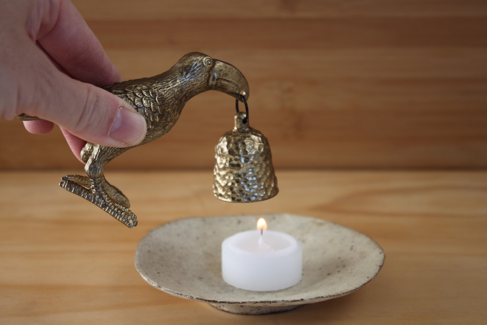 個人宅配送不可】(2)PEWTER CANDLE SNUFFER ﾊﾞｰﾄﾞ: デコレーション