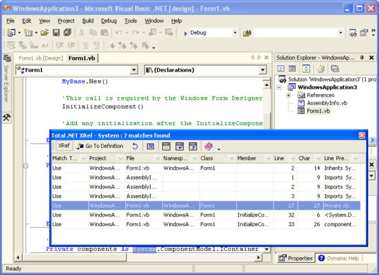 About Total .NET Xref - for Visual Studio 2002/2003