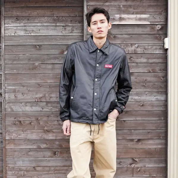 CSY-5050] REALBLACK レザーコーチジャケット :: ORIONACE