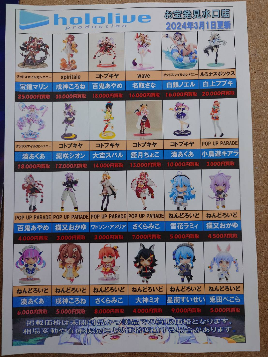 ホロライブ フィギュア各種買い取り強化しています！ | お宝発見水口店