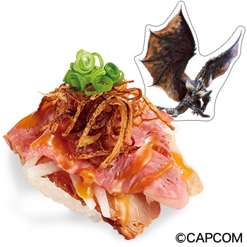 スシローが「モンハン肉の3種盛」などコラボメニュー発売！「カジキ弓