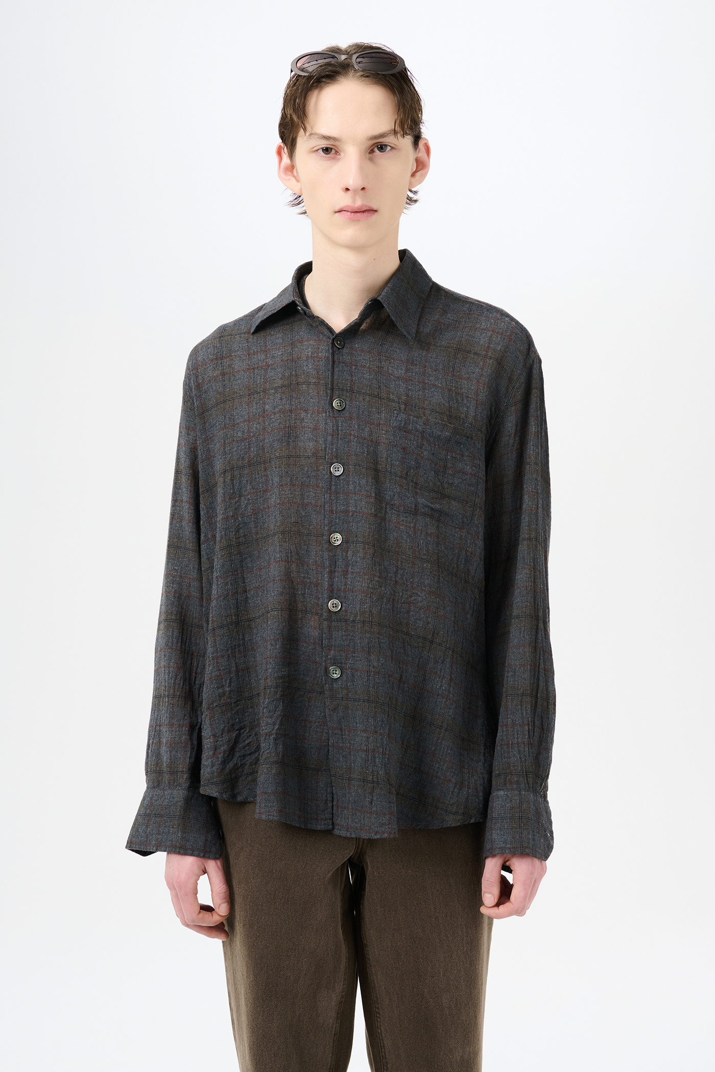 Our Legacy - Above Shirt Bazaar Check Breeze Weave