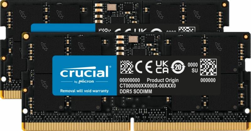 Crucial 32GB (2x16GB) DDR5 5600MHz CT2K16G56C46S5 (Memorie) - Preturi