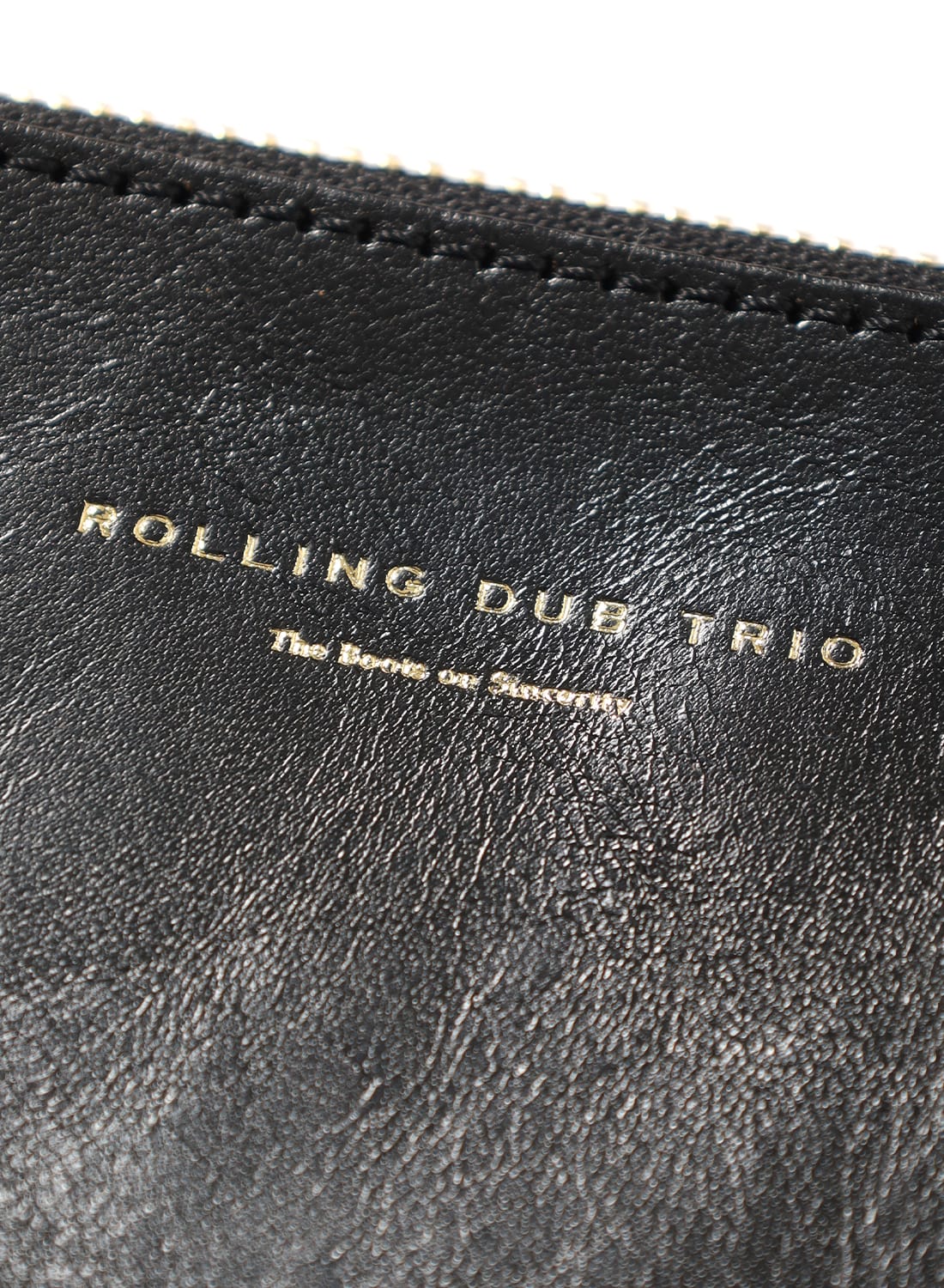 SQUARE ZIP AND SNAP POUCH -LEATHER-|スクウェアジップ アンド