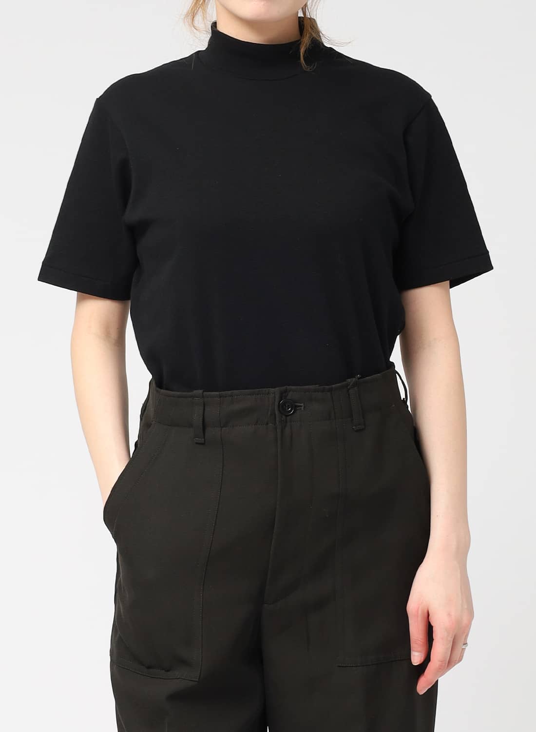 MOCK NECK TEE S/S|モックネックTシャツモックネックTシャツ| MOONLOID