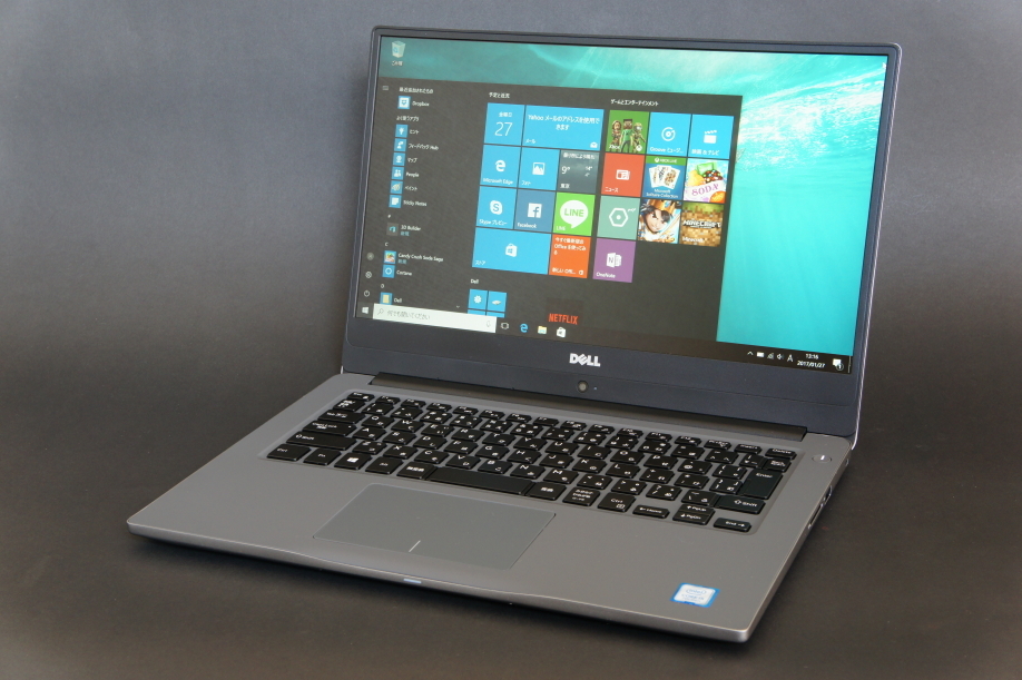デル『Inspiron 14 7000（7460）』実機レビュー 極細ベゼルの14型